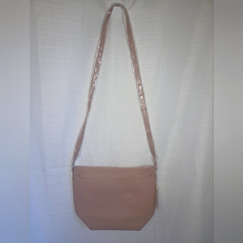 NWT Kayla & Ava Blush Vegan Leather Buckwt Bag